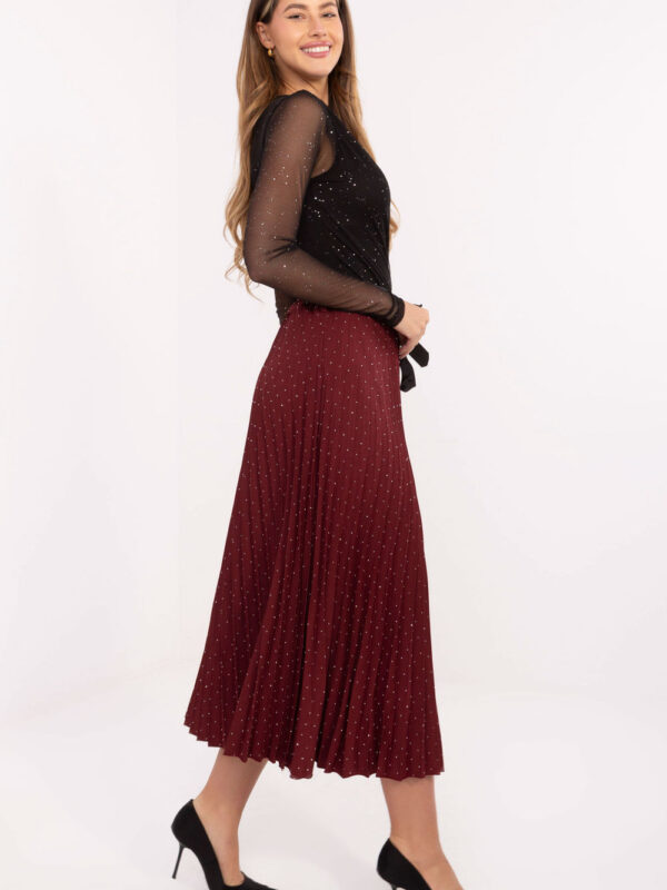 Spódnica Model MI-SD-121402.59 Bordo - Rue Paris