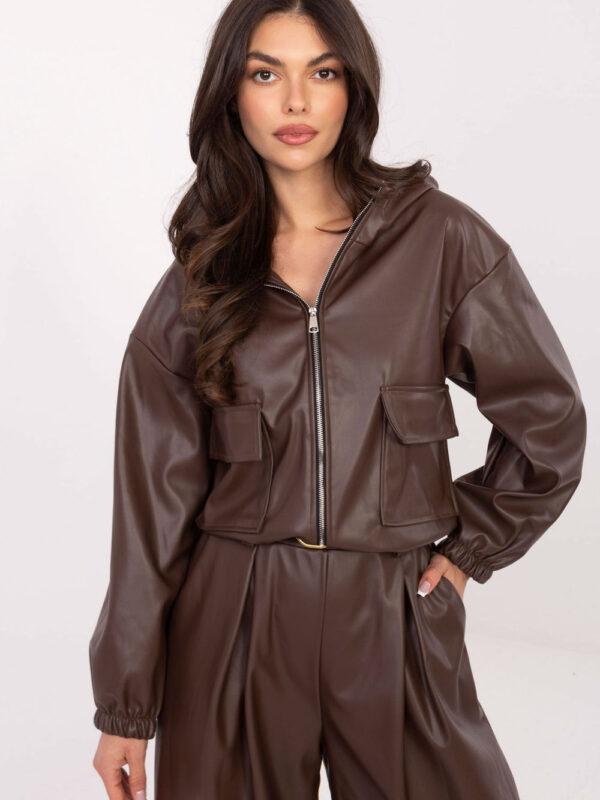 Kurtka Damska Model IT-KR-FL9729.15P Brown - Rue Paris