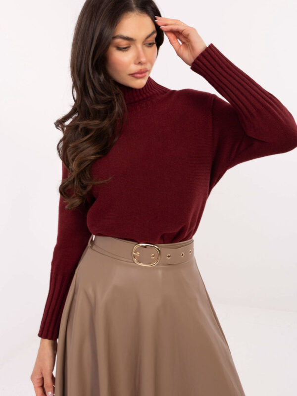 Golf Damski Model IT-SW-8003.18P Bordo - Rue Paris