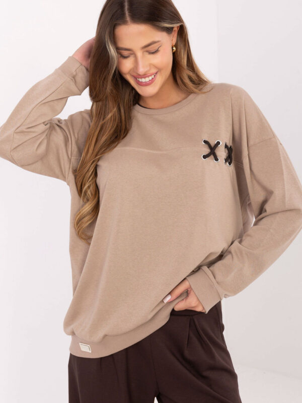 Bluza Damska Model RV-BL-A941.58 Dark Beige - Relevance