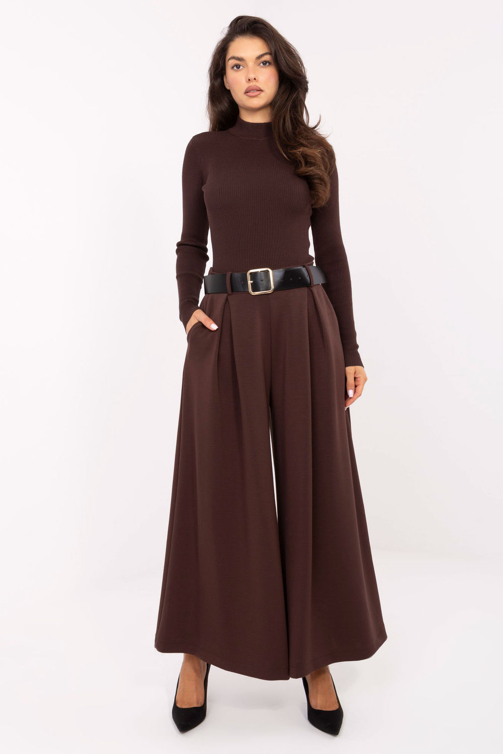 Spodnie Damskie Model IT-SP-17872.76 Brown - Italy Moda