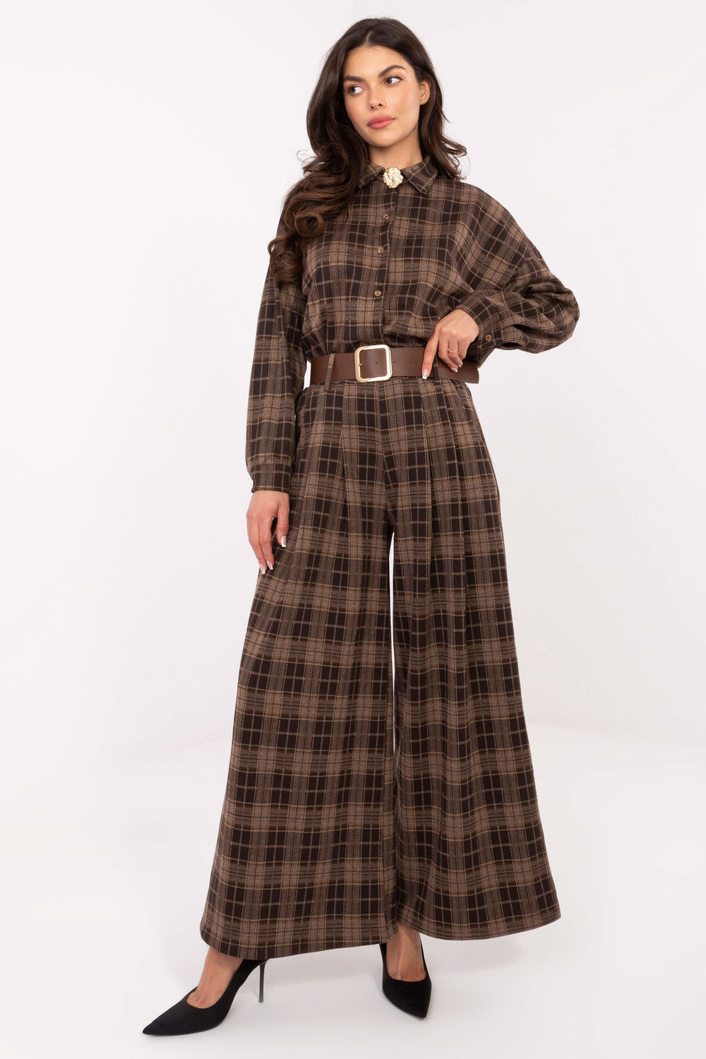 Spodnie Damskie Model IT-SP-GT190115.14P Brown - Italy Moda