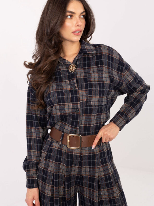 Koszula Damska Model IT-KS-GT9880.12P Navy - Italy Moda