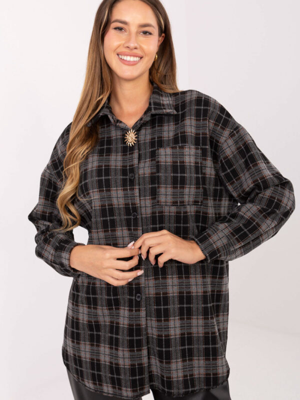 Koszula Damska Model IT-KS-GT9880.12P Black - Italy Moda