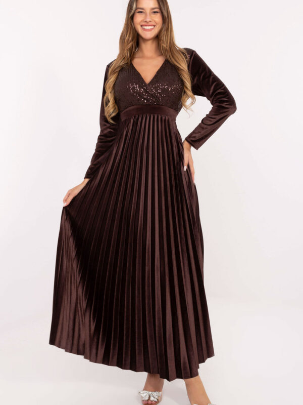 Sukienka Model IT-SK-16919.04P Dark Brown - Italy Moda