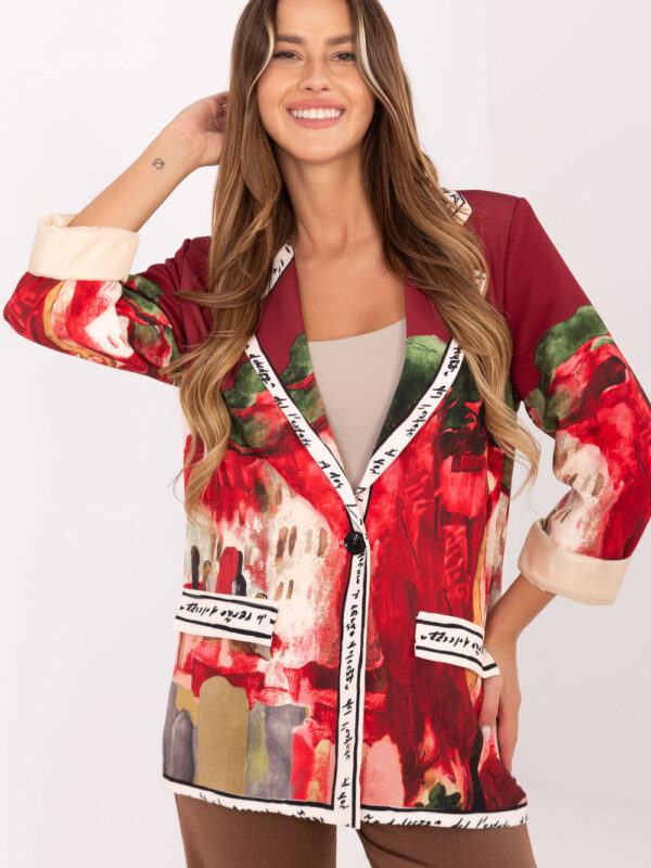Marynarka Model IT-MA-18525.80 Bordo - Italy Moda