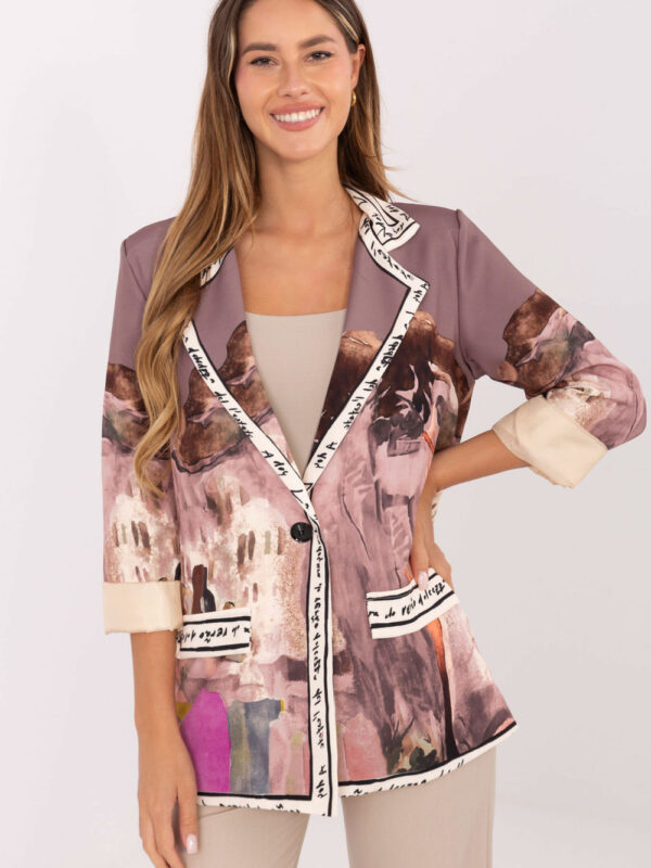 Marynarka Model IT-MA-18525.80 Dark Beige - Italy Moda