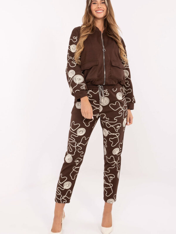 Spodnie Komplet Model IT-KMPL-21736.02P Brown - Italy Moda