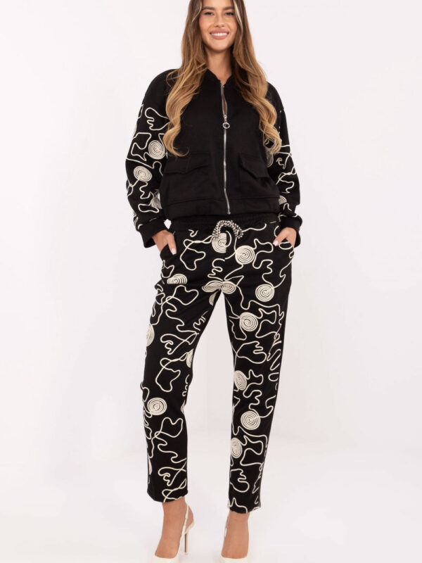Spodnie Komplet Model IT-KMPL-21736.02P Black - Italy Moda