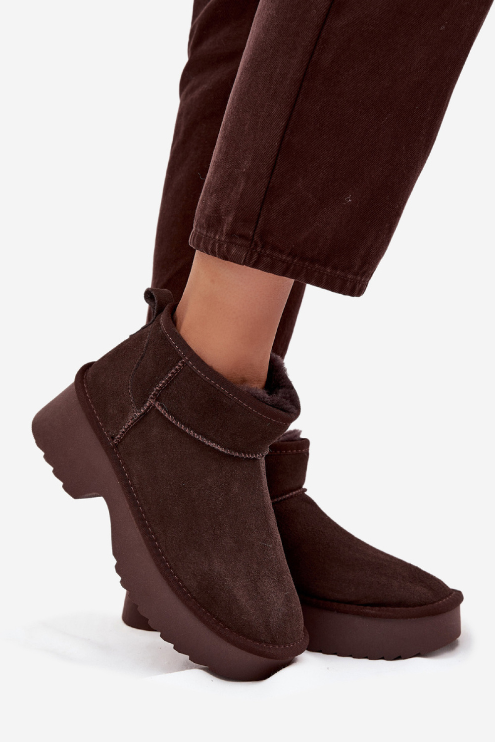 Śniegowce Model Milora W5878 Czekolada - Step in style