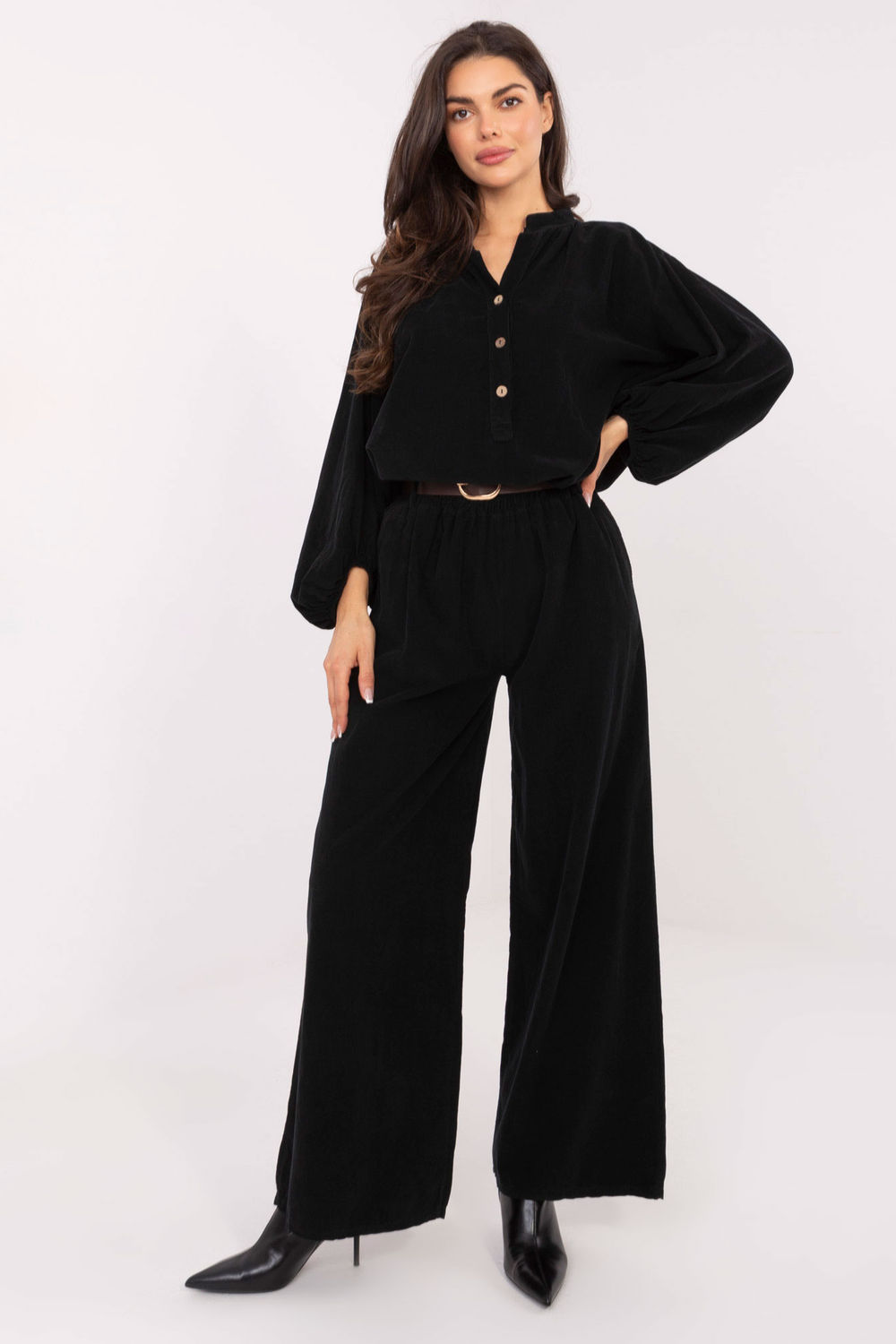 Spodnie Damskie Model IT-SP-25782.73 Black - Italy Moda