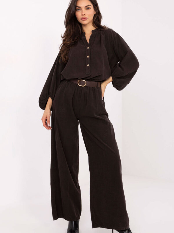 Spodnie Damskie Model IT-SP-25782.73 Dark Brown - Italy Moda