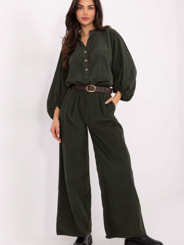 Spodnie Damskie Model IT-SP-25782.73 Khaki - Italy Moda