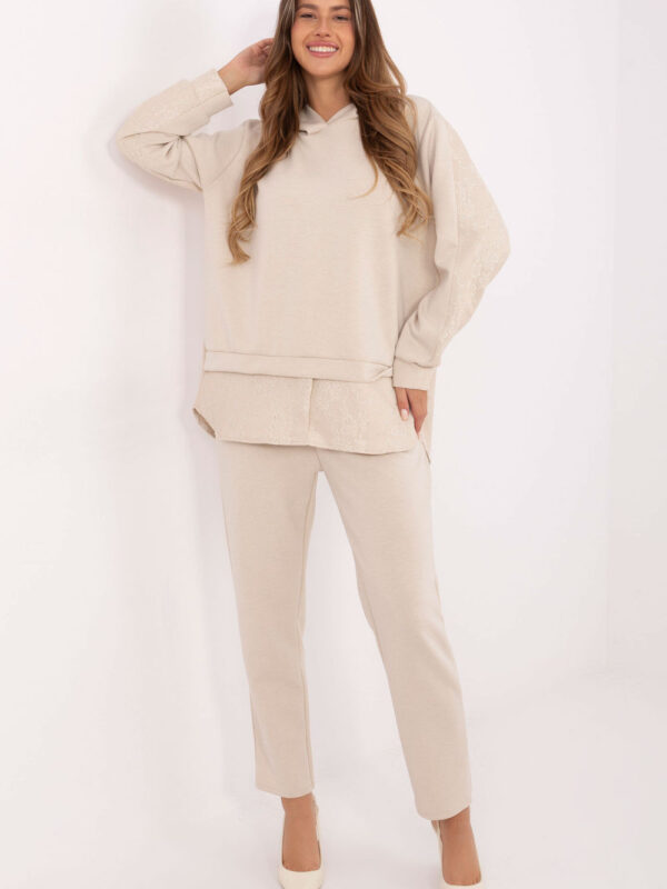 Spodnie Komplet Model IT-KMPL-9860.61 Light Beige - Italy Moda