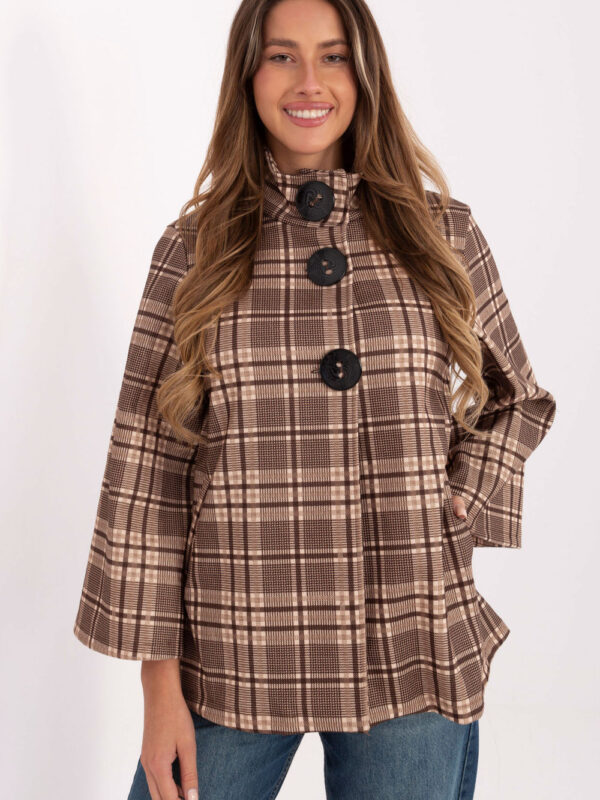 Płaszcz Damski Model IT-PL-31820-2.21P Brown - Italy Moda