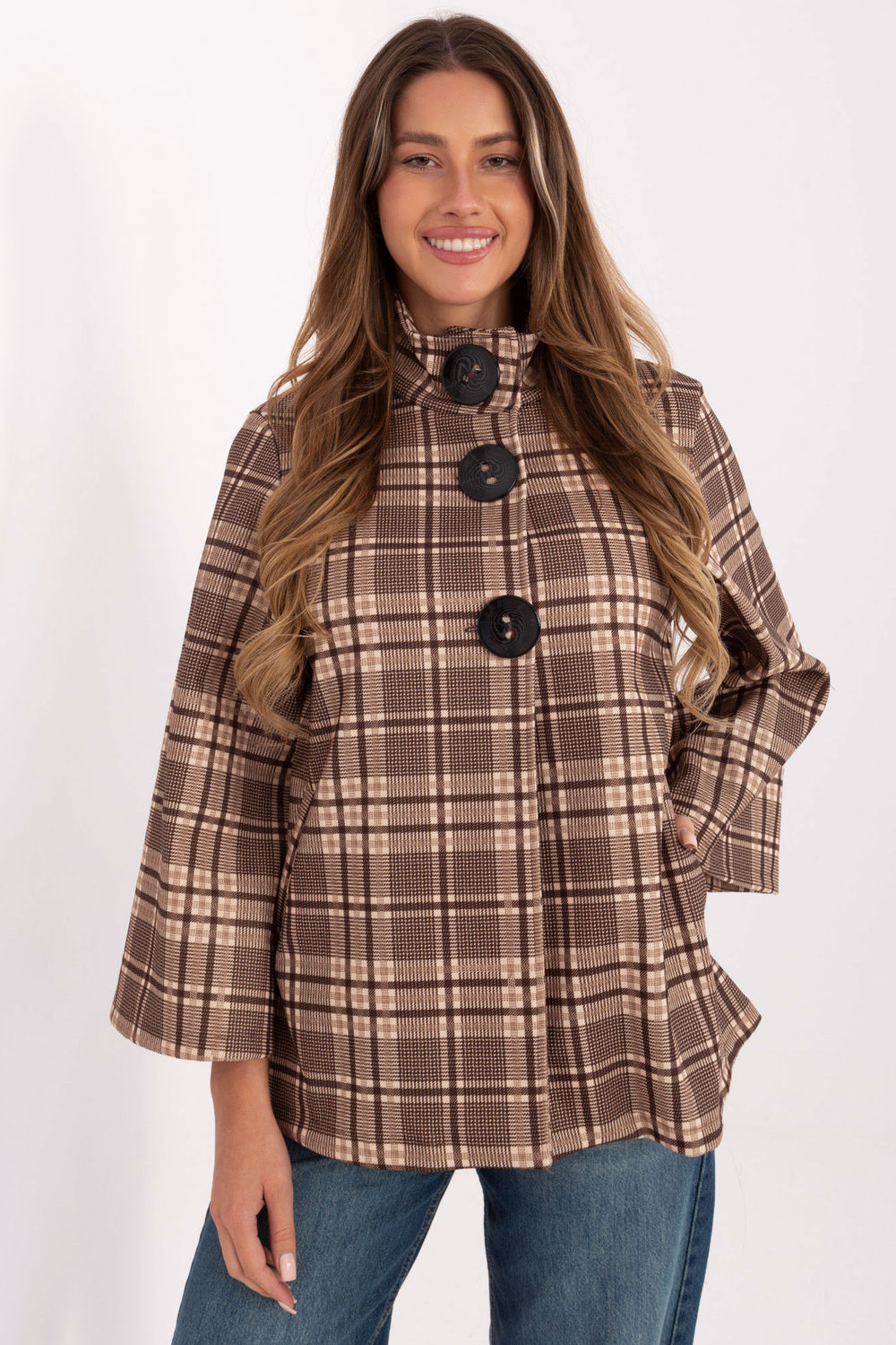 Płaszcz Damski Model IT-PL-31820-2.21P Brown - Italy Moda