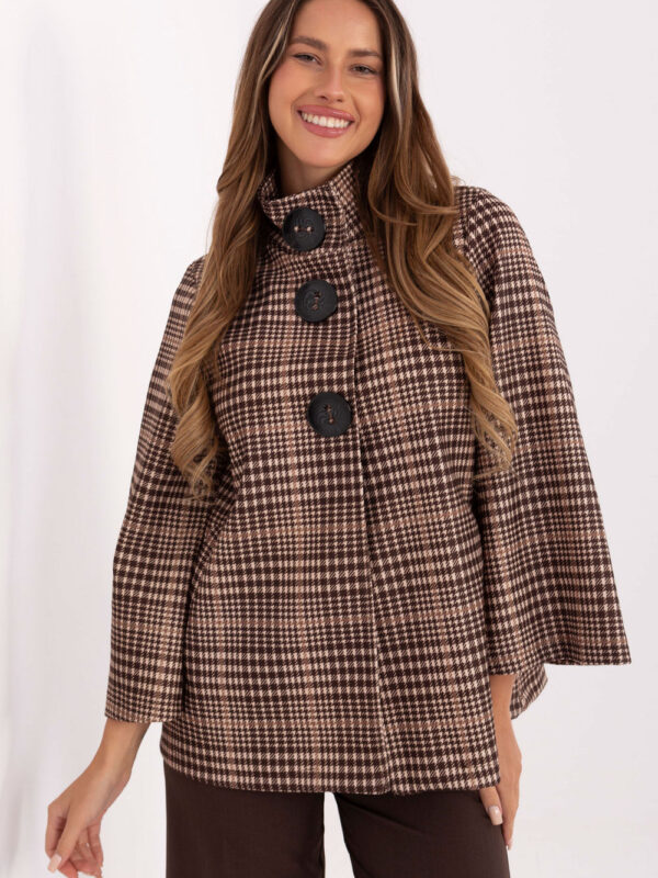 Płaszcz Damski Model IT-PL-31820.25 Brown - Italy Moda