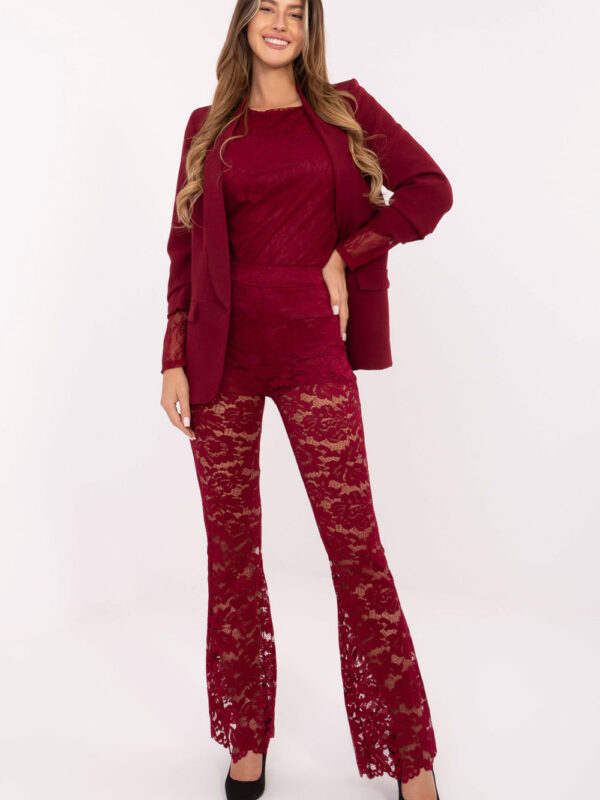 Spodnie Damska Model MI-SP-K69-3.21P Bordo - Italy Moda