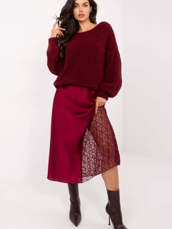 Spódnica Model MI-SD-3287.36 Bordo - Rue Paris