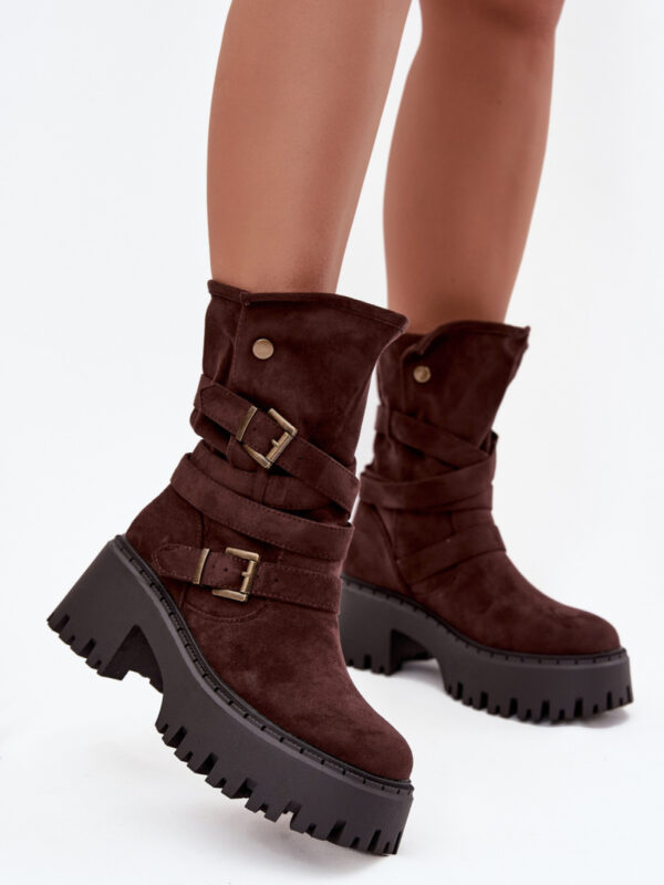 Botki Model Nerelisa QH7825 Czekolada - Step in style