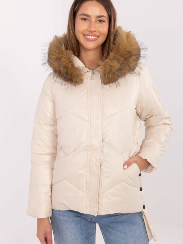 Kurtka Damska Model MBM-KR-856.98P Light Beige - MBM
