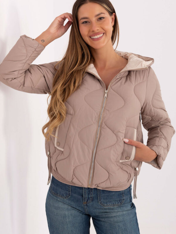 Kurtka Damska Model MBM-KR-2211.88 Dark Beige - MBM