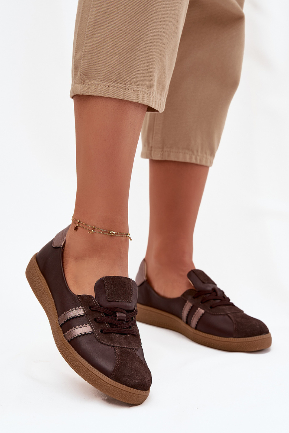 Półbuty Model Zazoo N1341 Czekolada - Step in style