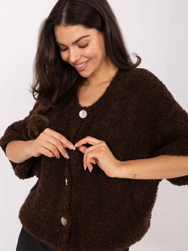 Sweter Damski Model IT-SW-72987.00 Dark Brown - Italy Moda