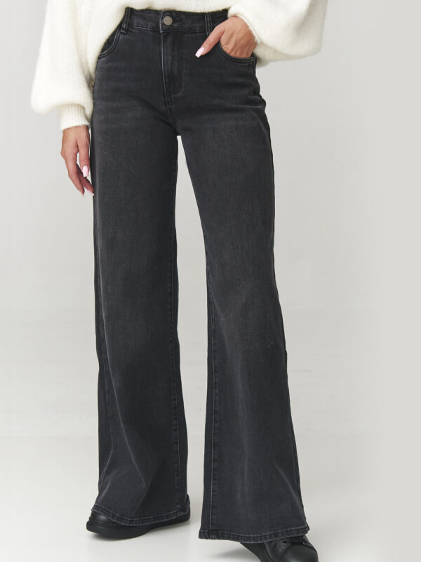 Spodnie Jeansy Damskie Model C26 Black - Makadamia