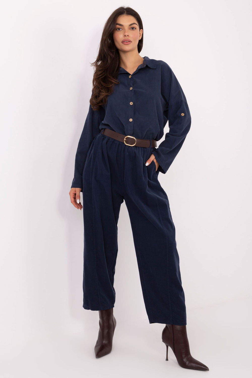 Spodnie Damskie Model IT-SP-258009.83 Dark Blue - Italy Moda
