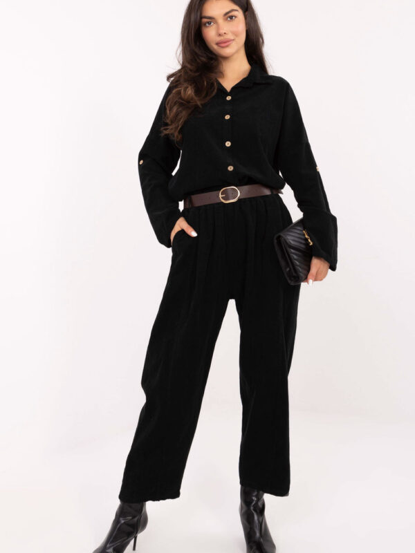 Spodnie Damskie Model IT-SP-258009.83 Black - Italy Moda