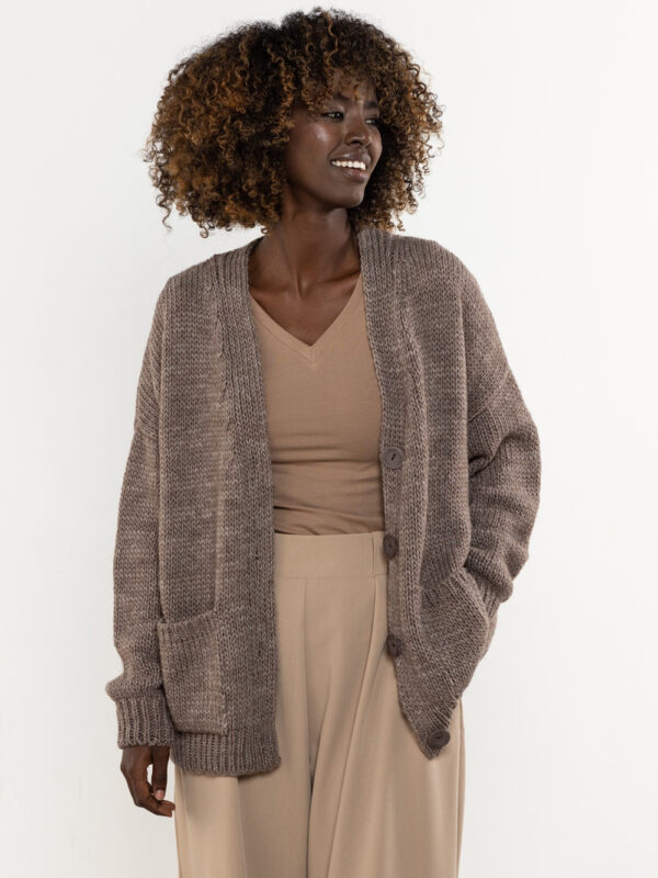 Sweter Damski Model A756 Mocca - awama