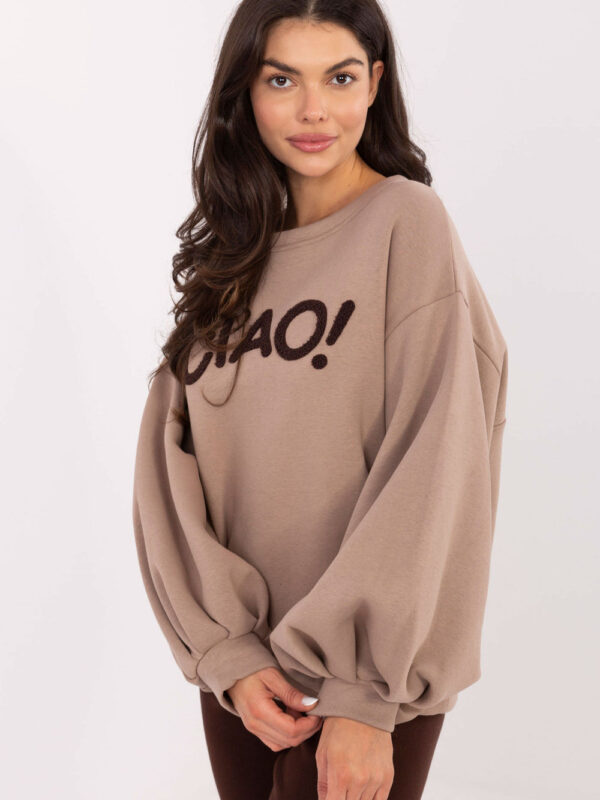 Bluza Damska Model RV-BL-A1044.78 Dark Beige - Rue Paris