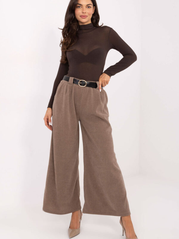 Spodnie Damskie Model IT-SP-FL5583.16P Dark Beige - Rue Paris