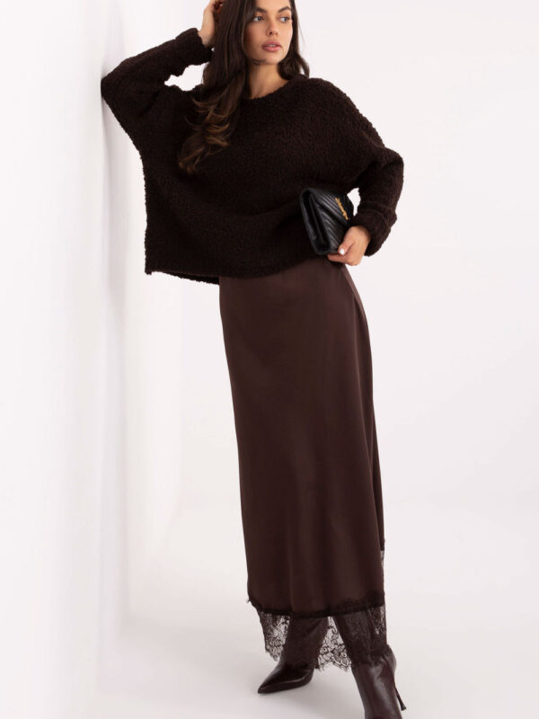 Spódnica Model MI-SD-4213-1.94 Dark Brown - Rue Paris