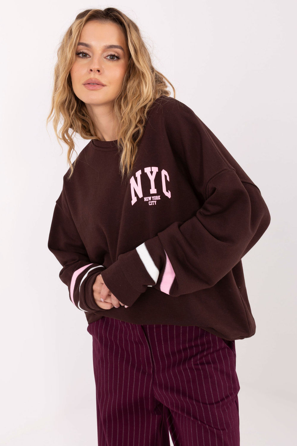 Bluza Damska Model MJ-BL-H2496.27 Dark Brown - Factory Price