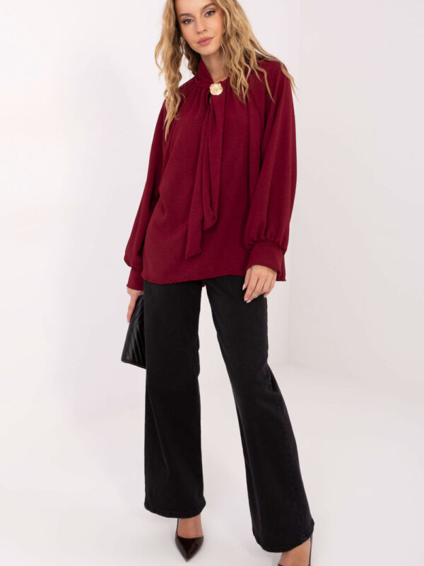 Bluzka Model MI-BZ-272509.07 Bordo - Italy Moda