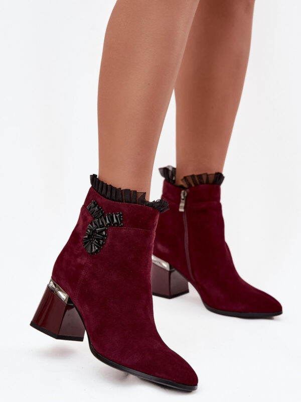 Botki Model DA MR52-127 Bordo - Step in style