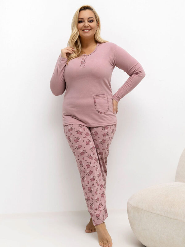 Piżama Damska Plus Size Model DU-PI-FP-508.57 Light Pink - Forever Pink
