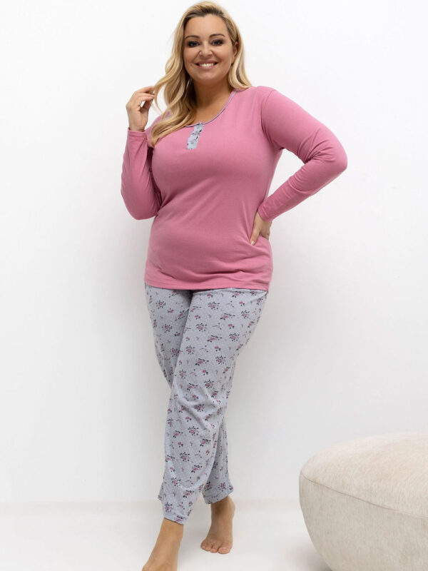 Piżama Damska Plus Size Model DU-PI-FP-501.22 Pink - Forever Pink