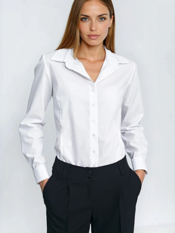 Elegancka biała koszula K93 White - Nife