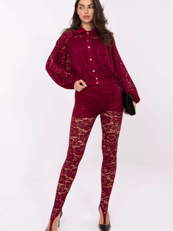 Legginsy Model MI-SP-K87.55 Bordo - Italy Moda