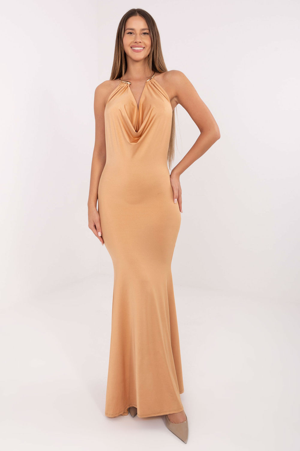 Sukienka Model IT-SK-21859.01P Camel - Italy Moda