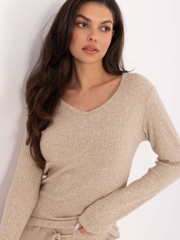 Sweter Damski Modl SM-SW-A1568.79 Beige - Factory Price