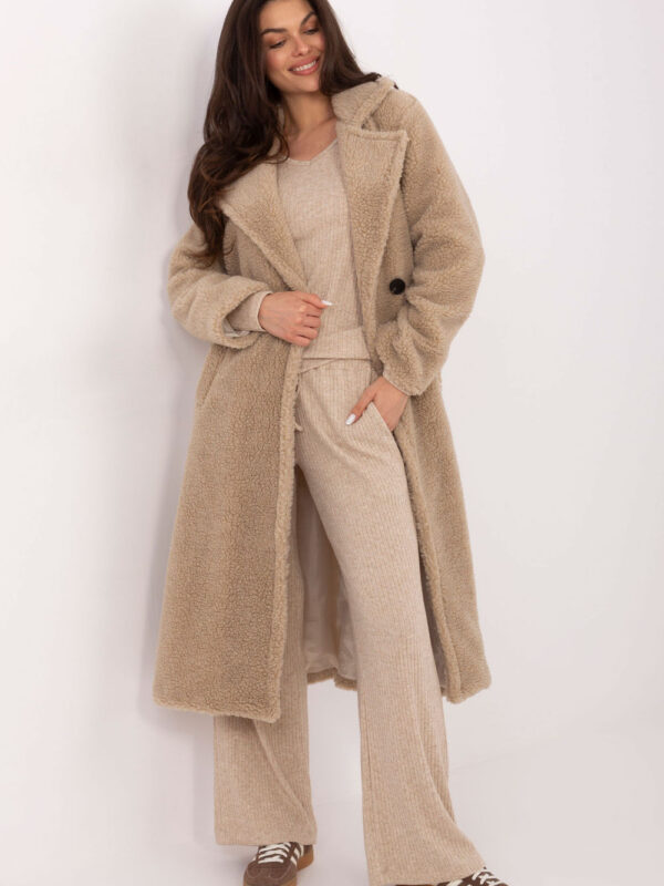 Płaszcz Damski Model IT-PL-97150.26 Beige - Factory Price