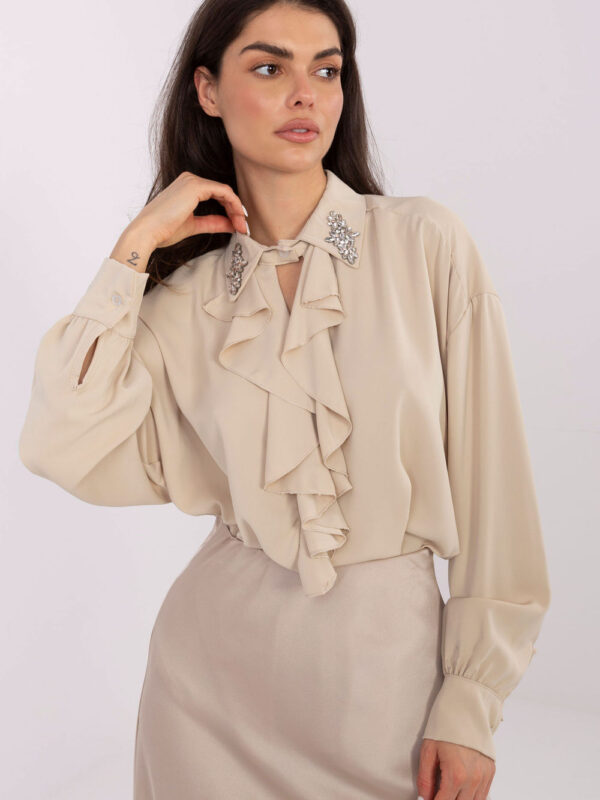 Bluzka Model IT-BZ-28995.25 Beige - Factory Price