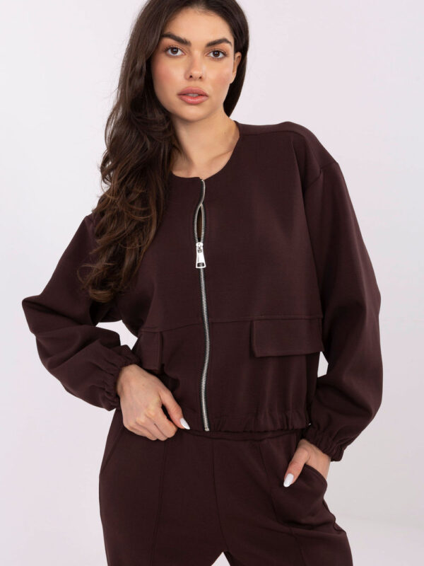 Bluza Damska Model MJ-BL-H5034.19 Dark Brown - Factory Price