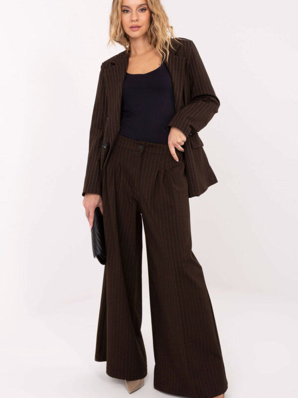 Spodnie Damskie Model IT-SP-FL9787.85 Dark Brown - Rue Paris
