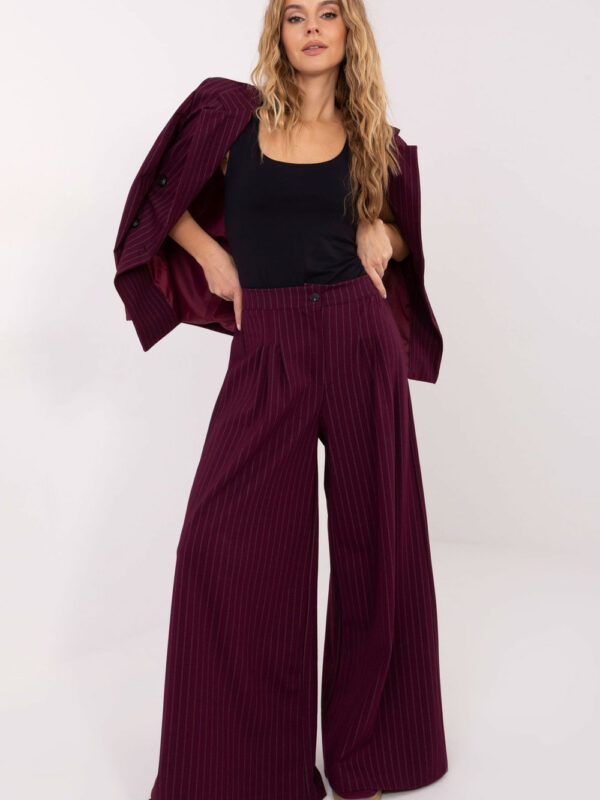 Spodnie Damskie Model IT-SP-FL9787.85 Bordo - Rue Paris