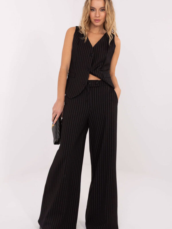 Spodnie Damskie Model IT-SP-FL8251.12 Black - Rue Paris
